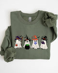 Cute Halloween Ghosts Skeleton Autumn - Adult & Kids T-Shirts, Sweatshirts & Hoodies apparel design preview 1