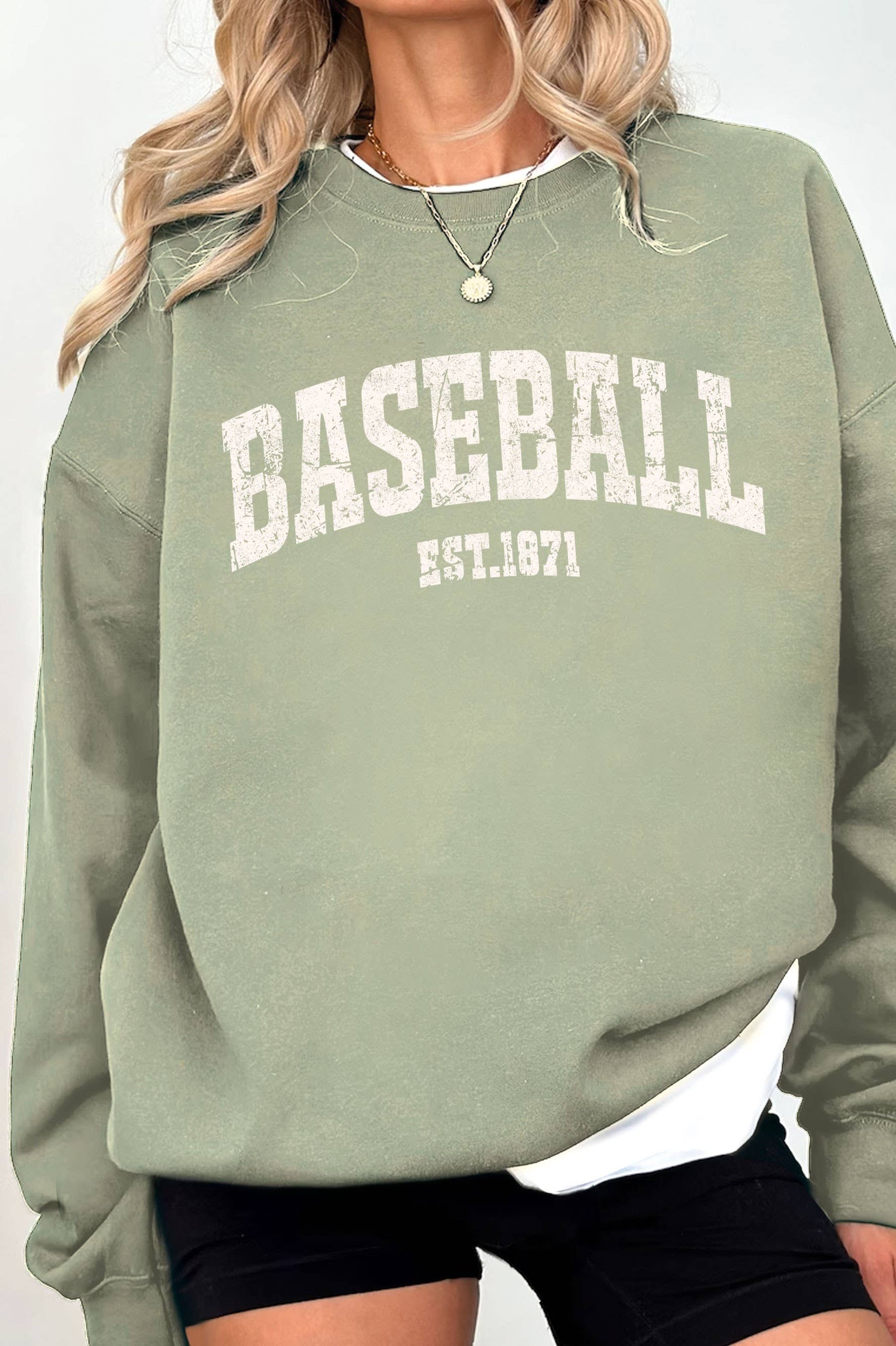 Baseball Est 1871 Graphic Brushed - Adult & Kids T-Shirts, Sweatshirts & Hoodies apparel design preview 1