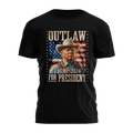 Outlaw For President Trump 2024 Illustration 2497 - Adult & Kids T-Shirts, Sweatshirts & Hoodies apparel design preview 1