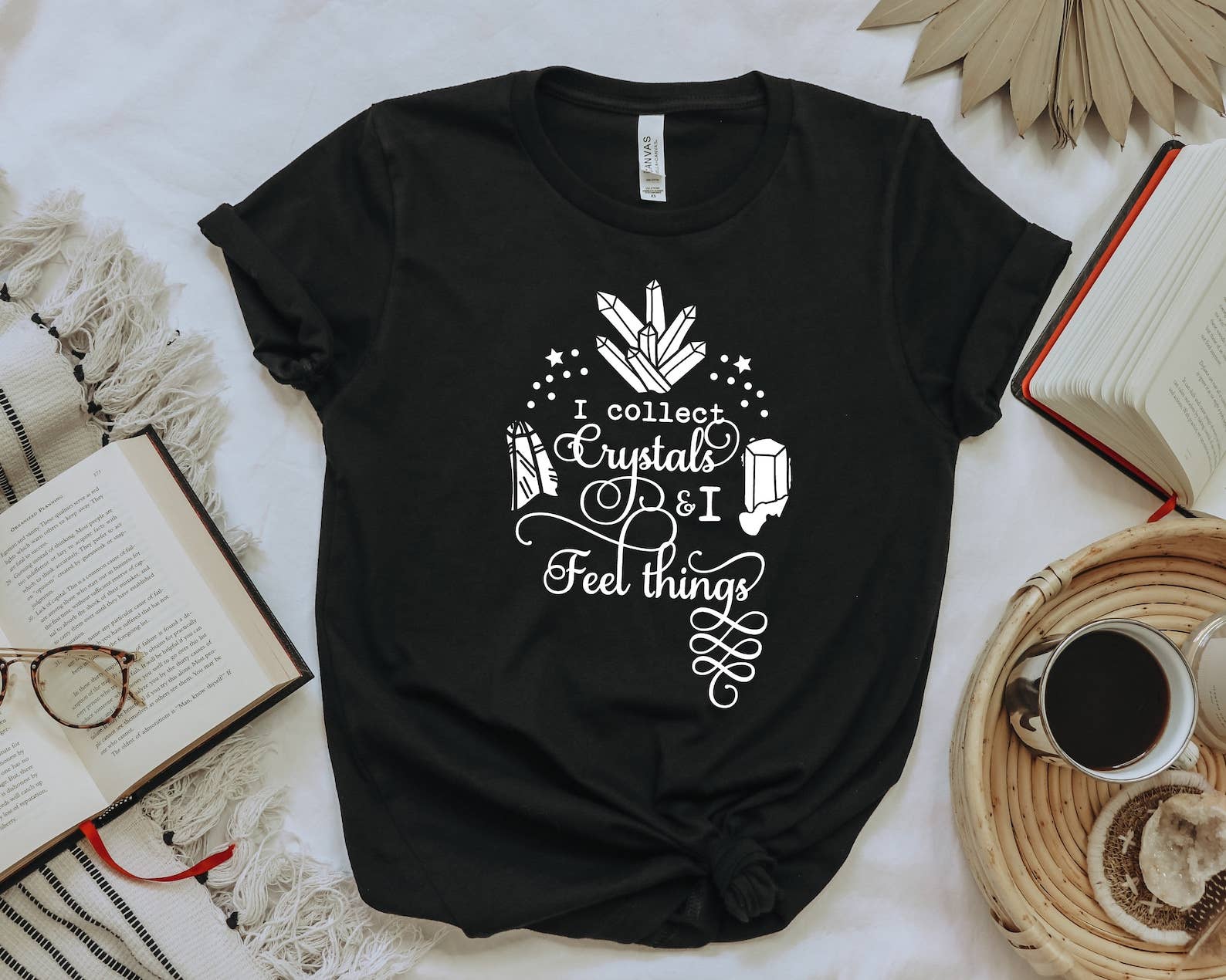 I Collect Crystals and Feel Things - Adult & Kids T-Shirts, Sweatshirts & Hoodies apparel design preview 1
