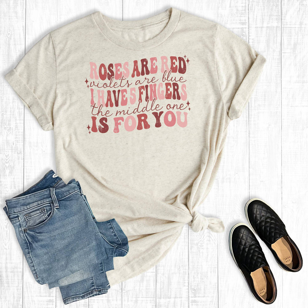 Roses Are Red Violets Blue Graphic - Adult & Kids T-Shirts, Sweatshirts & Hoodies apparel design preview 1