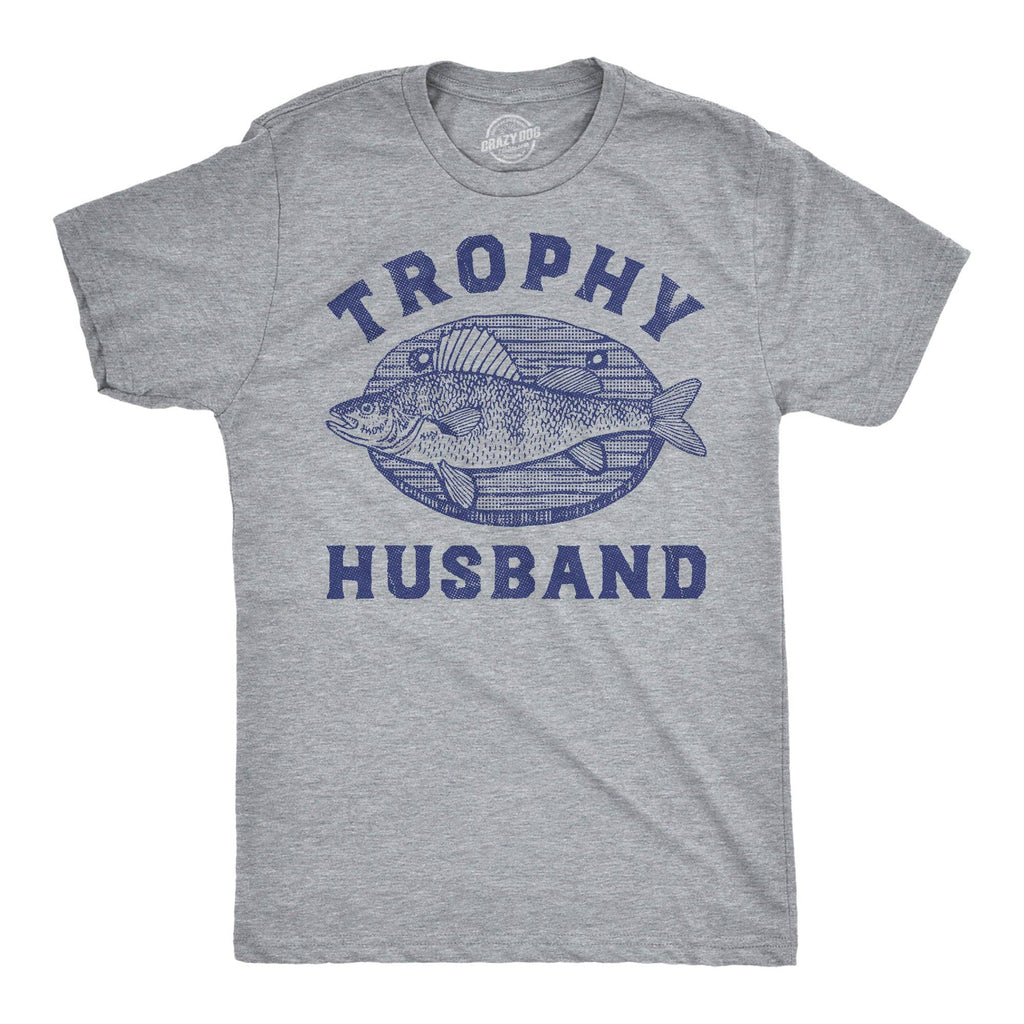 Trophy Husband Mounted Fish Men's - Adult & Kids T-Shirts, Sweatshirts & Hoodies apparel design preview 1