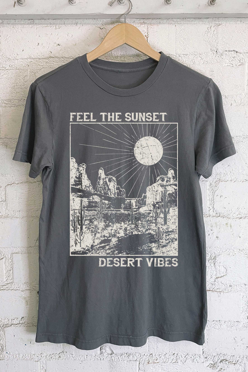 Feel the Sunset Desert Vibes Graphic - Adult & Kids T-Shirts, Sweatshirts & Hoodies apparel design preview 1