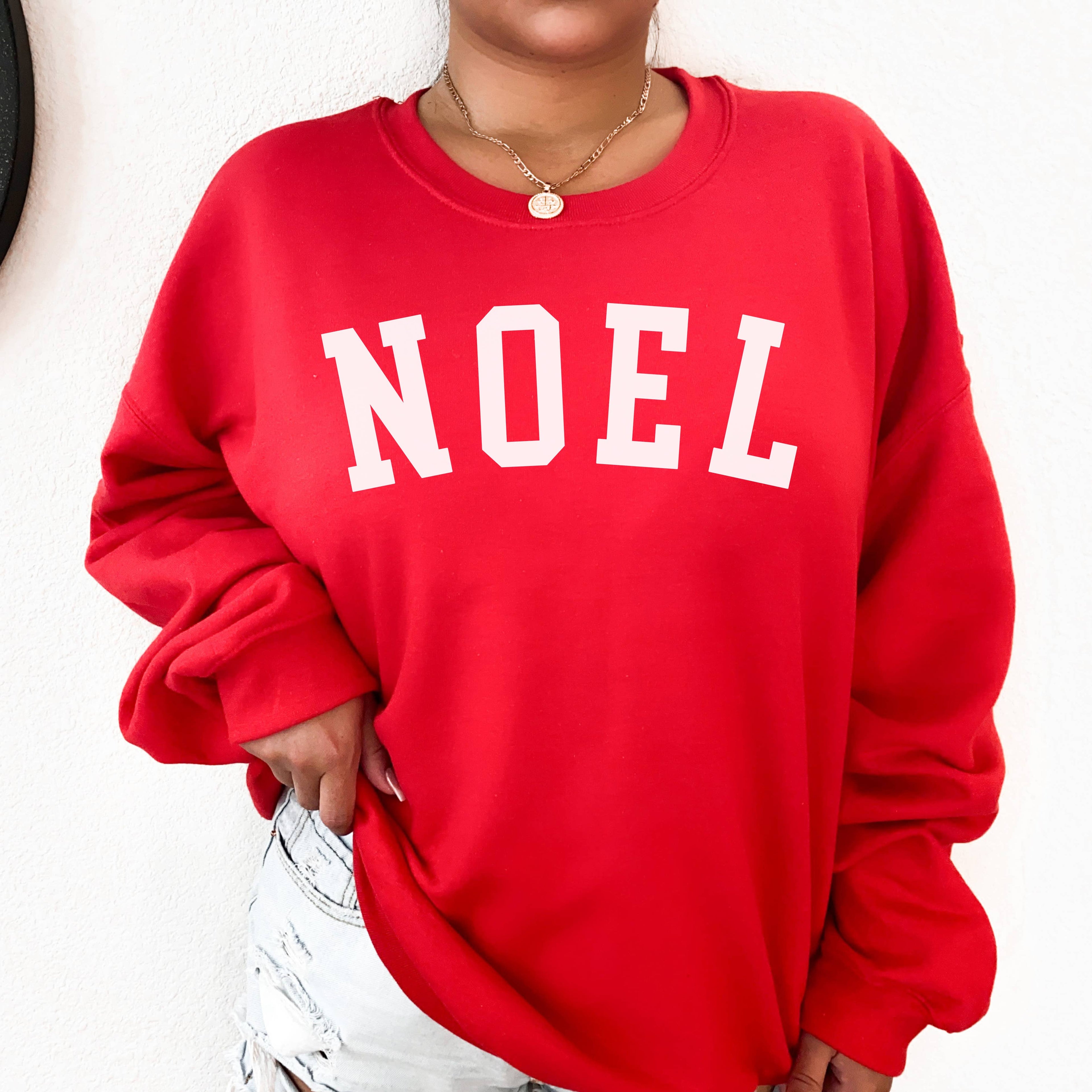 Noel Christmas Crewneck Holiday Sizes S-2XL - Adult & Kids T-Shirts, Sweatshirts & Hoodies apparel design preview 1