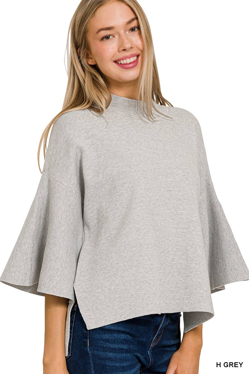 .....0702 Viscose Bell Sleeve Sweater SI-25306 - Adult & Kids T-Shirts, Sweatshirts & Hoodies apparel design preview 1