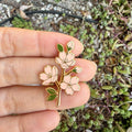 Cherry Blossom Enamel Pin Sakura Flower Floral Lapel - Adult & Kids T-Shirts, Sweatshirts & Hoodies apparel design preview 1