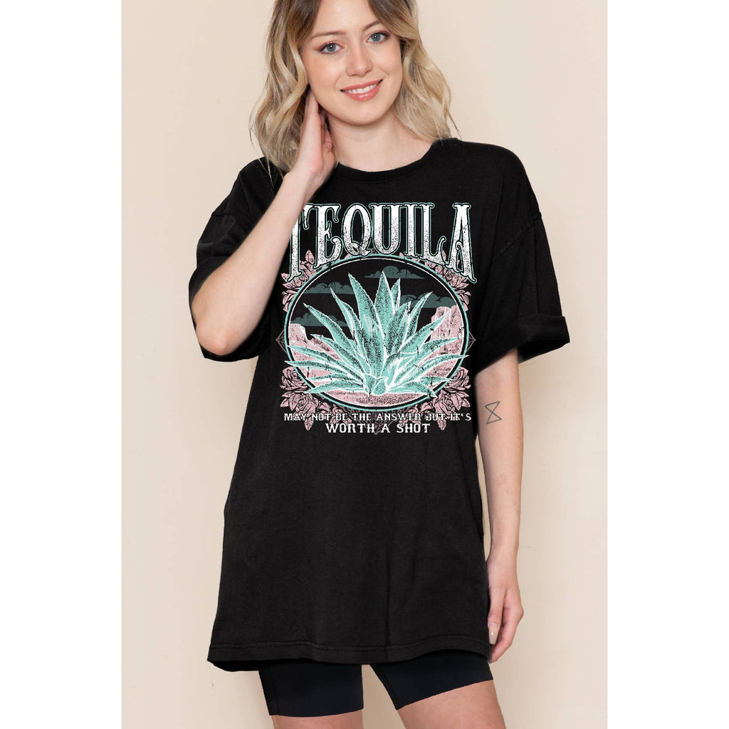 Tequila Oversized - Adult & Kids T-Shirts, Sweatshirts & Hoodies apparel design preview 1