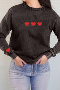 Red Heart Front&Sleeve Puff Mineral Graphic Brush - Adult & Kids T-Shirts, Sweatshirts & Hoodies apparel design preview 1