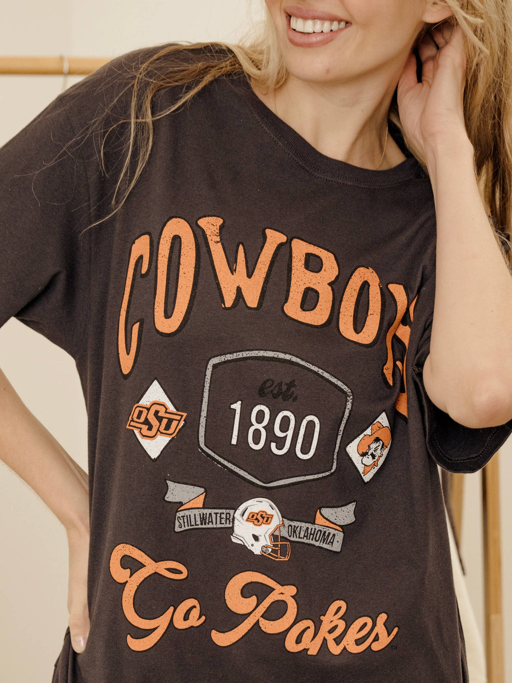 Osu Cowboys Patches 25 Dark Gray Heavyweight - Adult & Kids T-Shirts, Sweatshirts & Hoodies apparel design preview 1