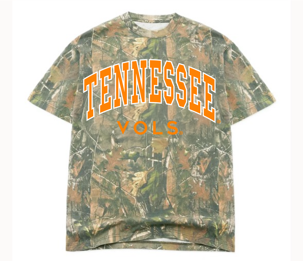 Tennessee Volunteers Filled Gault Camo Orange Ink - Adult & Kids T-Shirts, Sweatshirts & Hoodies apparel design preview 1