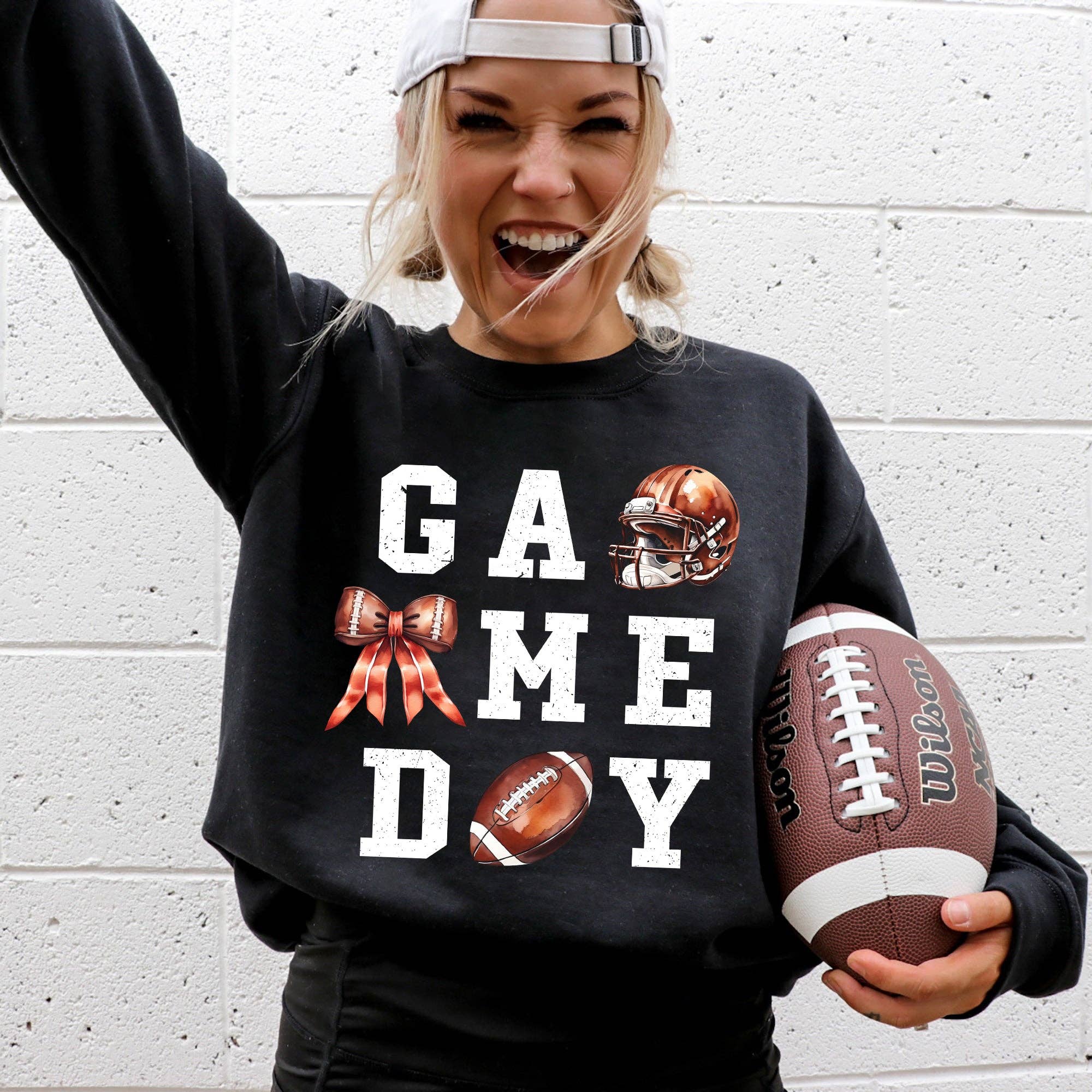 Game Day Football Sports Touchdown Tailgate Party - Adult & Kids T-Shirts, Sweatshirts & Hoodies apparel design preview 1