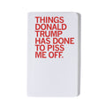 Things Donald Trump Has Done Notebook - Adult & Kids T-Shirts, Sweatshirts & Hoodies apparel design preview 1