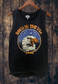 Born in the USA Vintage Slub Muscle Top - Adult & Kids T-Shirts, Sweatshirts & Hoodies apparel design preview 1