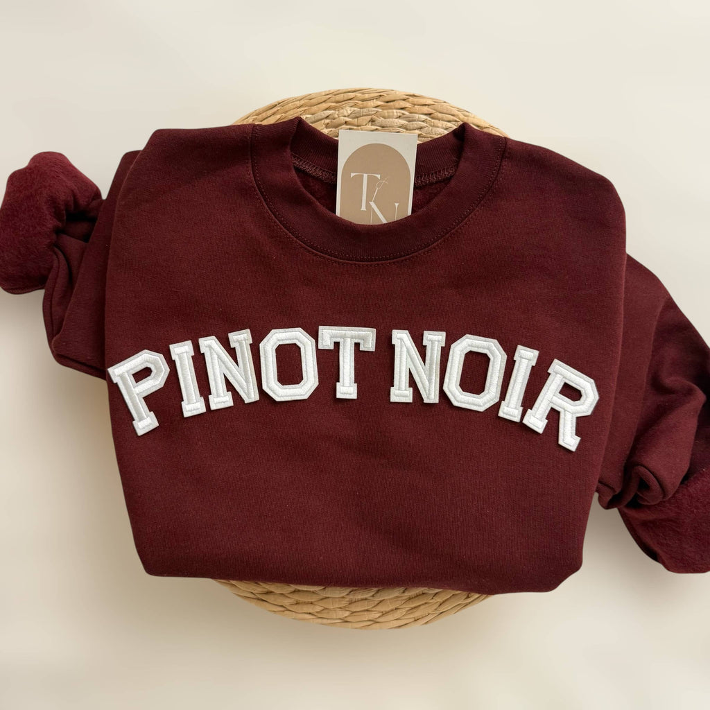 Pinor Noir Wine Crewneck - Adult & Kids T-Shirts, Sweatshirts & Hoodies apparel design preview 1