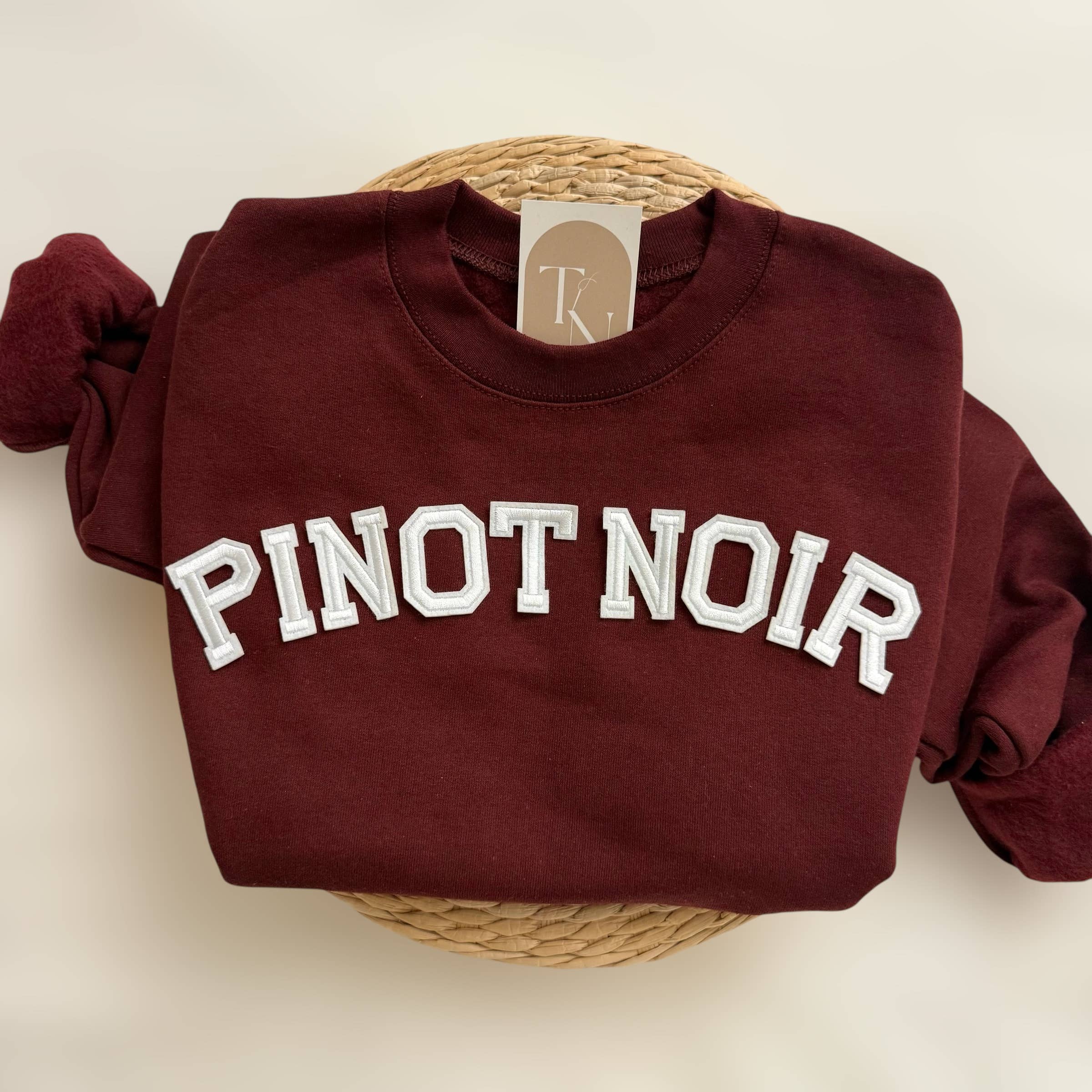 Pinor Noir Wine Crewneck - Adult & Kids T-Shirts, Sweatshirts & Hoodies apparel design preview 1