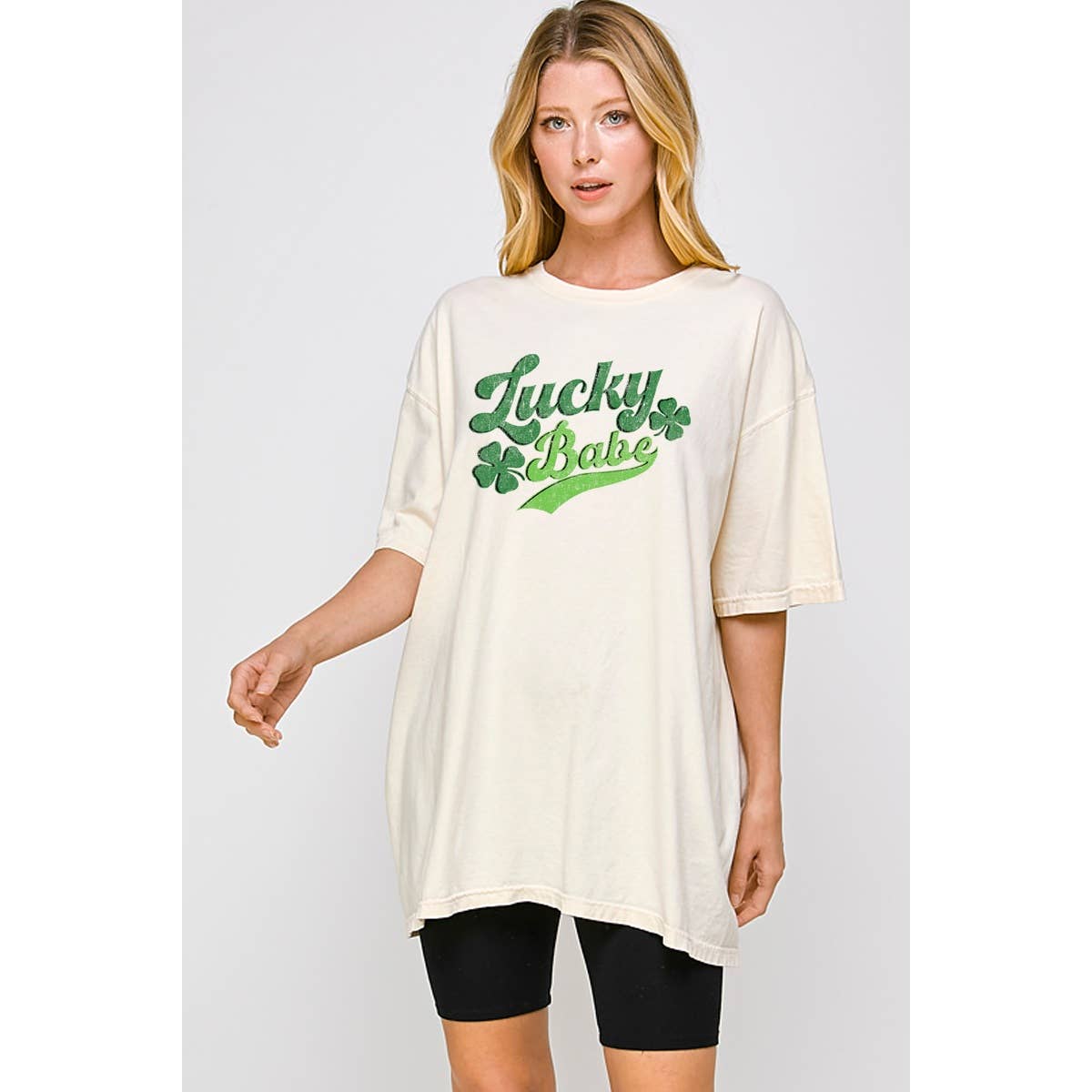 Lucky Babe Graphic Oversized - Adult & Kids T-Shirts, Sweatshirts & Hoodies apparel design preview 1