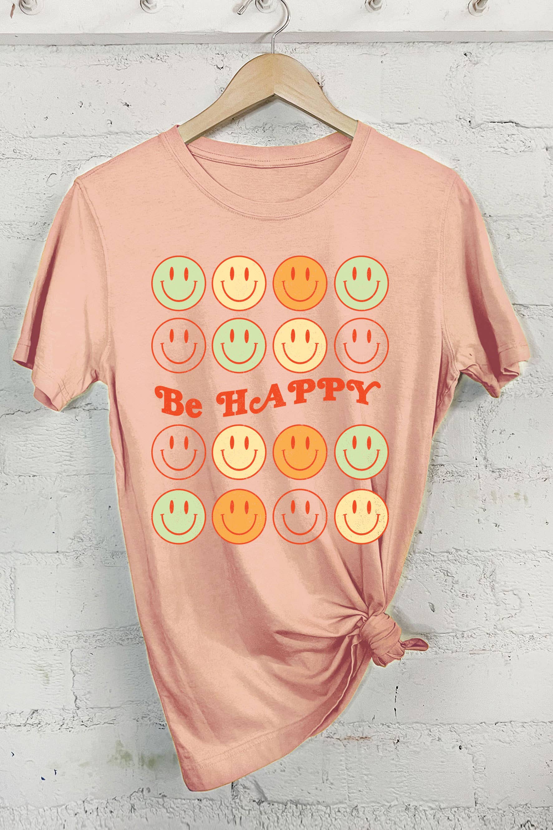 Be Happy Smiley Faces Graphic - Adult & Kids T-Shirts, Sweatshirts & Hoodies apparel design preview 1