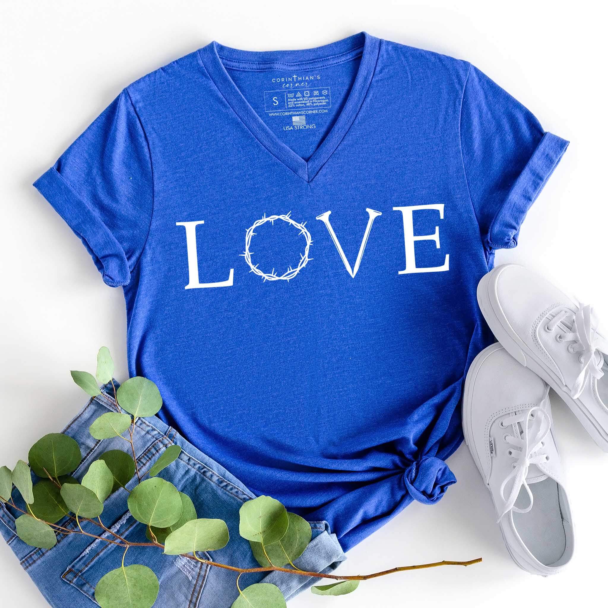 Sacrificial Love V-Neck - Adult & Kids T-Shirts, Sweatshirts & Hoodies apparel design preview 1