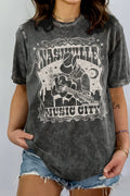 Nashville Vintage Mineral Graphic Print Top - Adult & Kids T-Shirts, Sweatshirts & Hoodies apparel design preview 1