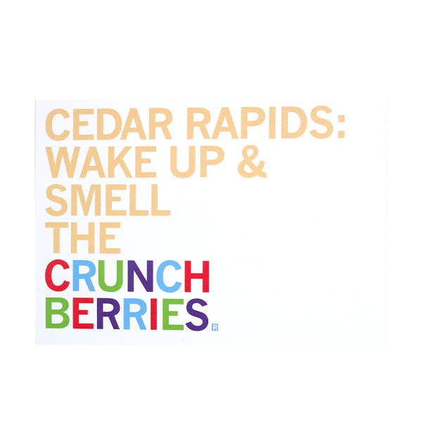 Smell the Crunchberries Postcard - Adult & Kids T-Shirts, Sweatshirts & Hoodies apparel design preview 1