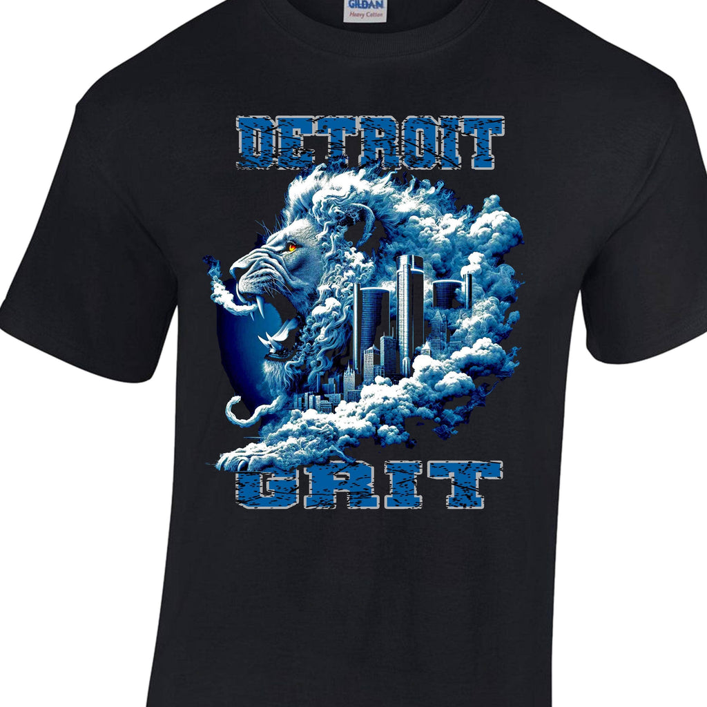 Detroit Lions Grit Game Day Fan Shortlong Sleeve - Adult & Kids T-Shirts, Sweatshirts & Hoodies apparel design preview 1
