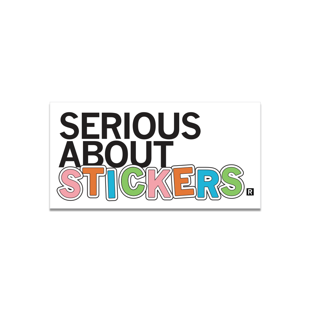 Serious About Stickers Die-Cut Sticker - Adult & Kids T-Shirts, Sweatshirts & Hoodies apparel design preview 1