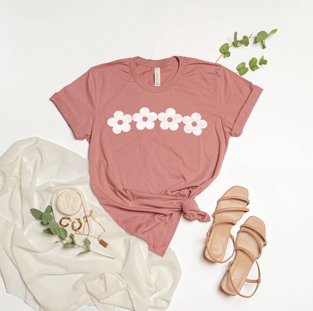 Daisy Row Graphic - Adult & Kids T-Shirts, Sweatshirts & Hoodies apparel design preview 1
