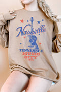 Nashville Tennessee Guitar Oversize Graphix Terry - Adult & Kids T-Shirts, Sweatshirts & Hoodies apparel design preview 1