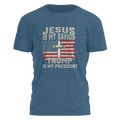 Jesus Is My Savior Trump President 2687 - Adult & Kids T-Shirts, Sweatshirts & Hoodies apparel design preview 1