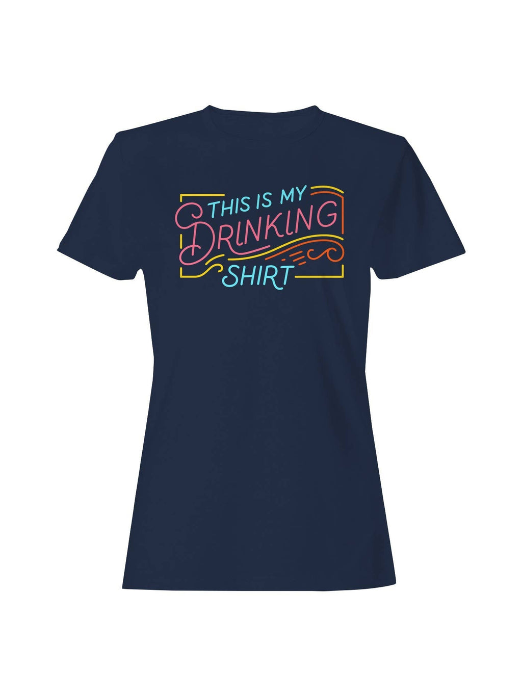 Neon Style Drinking Design Women's - Adult & Kids T-Shirts, Sweatshirts & Hoodies apparel design preview 1