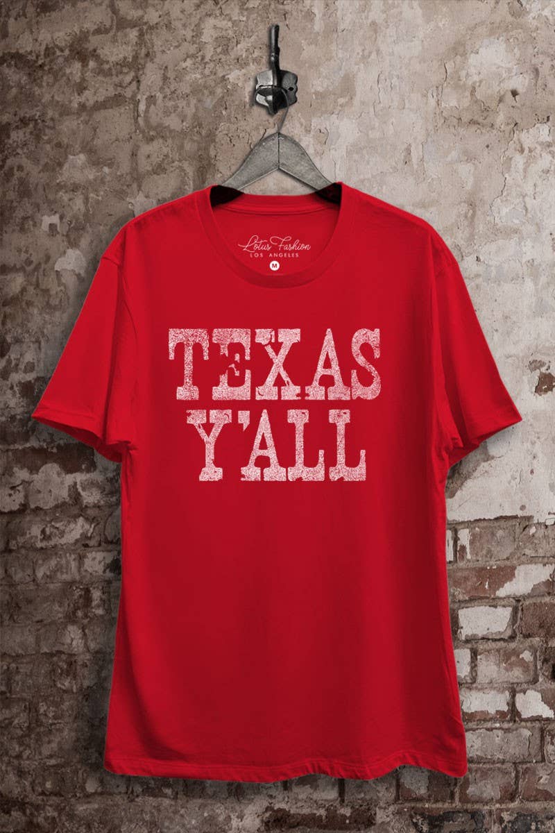 Texas Yall Graphic Top - Adult & Kids T-Shirts, Sweatshirts & Hoodies apparel design preview 1