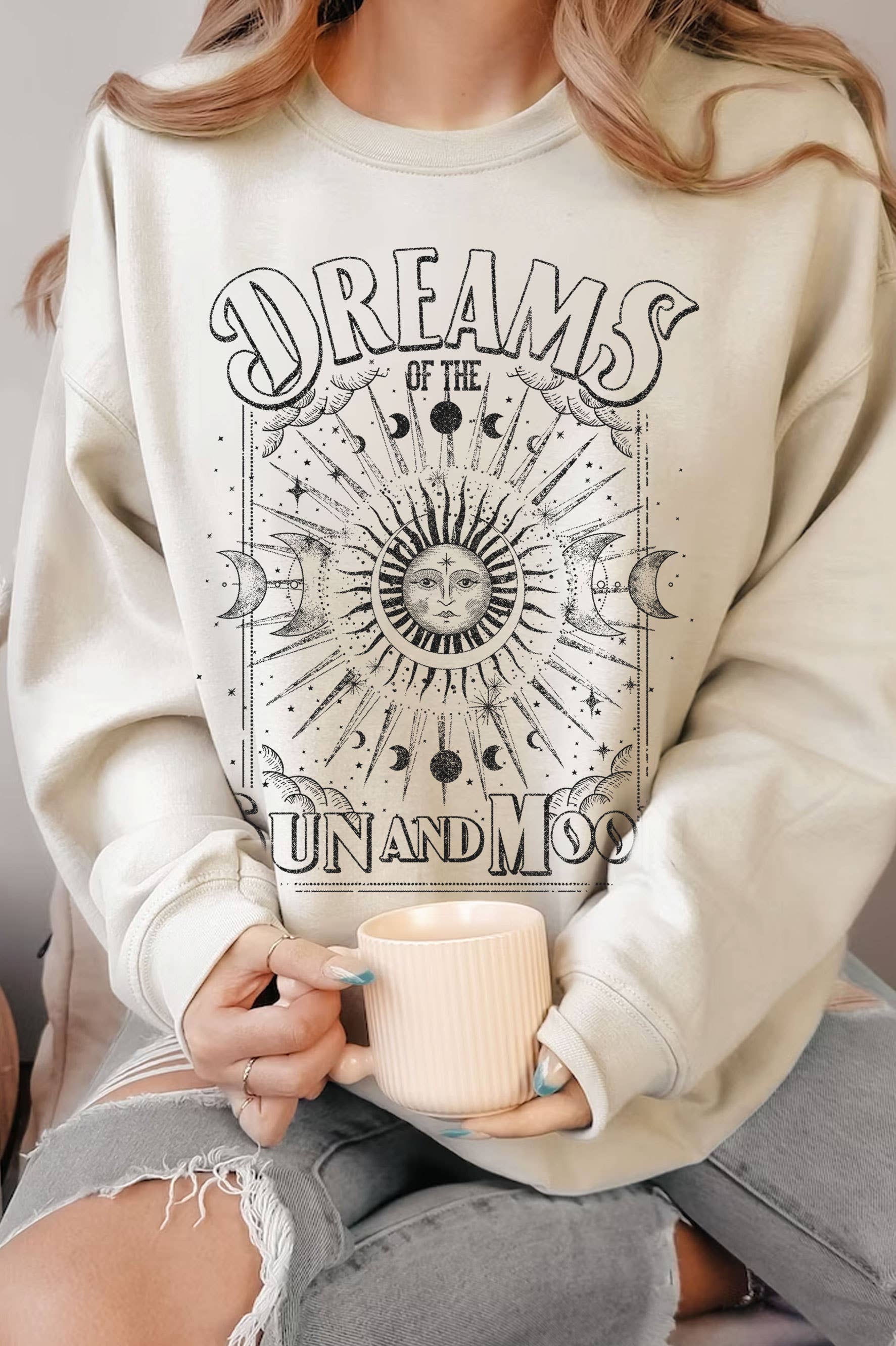 Dream of the Sun and Moon Graphic Brushed - Adult & Kids T-Shirts, Sweatshirts & Hoodies apparel design preview 1