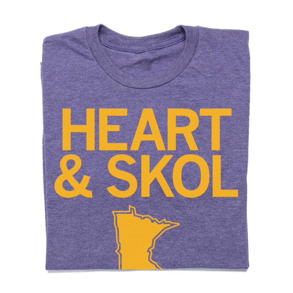 Minnesota: Heart Skol - Adult & Kids T-Shirts, Sweatshirts & Hoodies apparel design preview 1