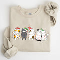 Christmas Party Cats, Santa, Cute, Cat Lover - Adult & Kids T-Shirts, Sweatshirts & Hoodies apparel design preview 1