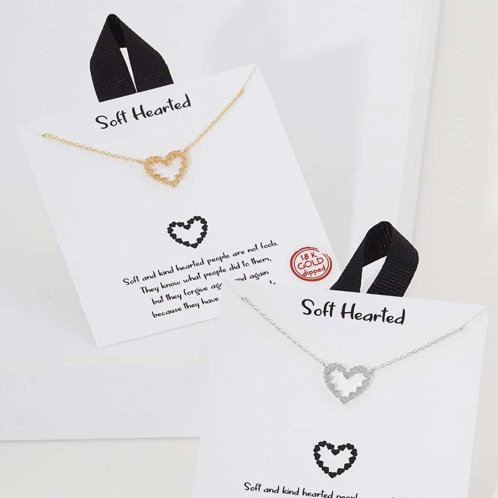 Gold-Dipped Heart Linked Charm Necklace - Adult & Kids T-Shirts, Sweatshirts & Hoodies apparel design preview 1