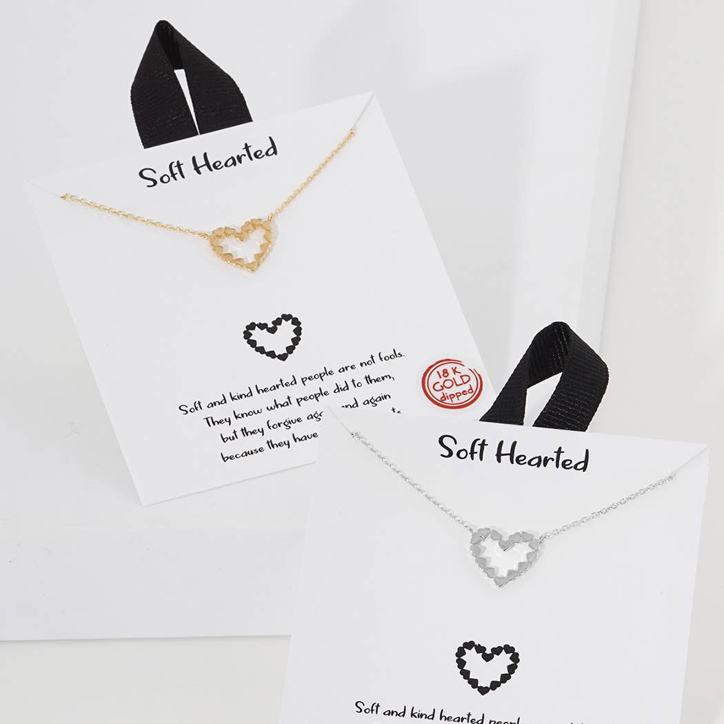 Gold-Dipped Heart Linked Charm Necklace - Adult & Kids T-Shirts, Sweatshirts & Hoodies apparel design preview 1