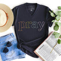 Pray V-Neck - Adult & Kids T-Shirts, Sweatshirts & Hoodies apparel design preview 1