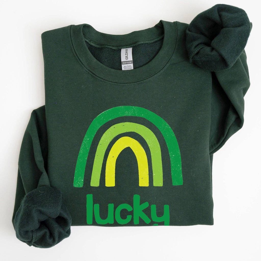 Lucky Rainbow, St Patrick's Day - Adult & Kids T-Shirts, Sweatshirts & Hoodies apparel design preview 1