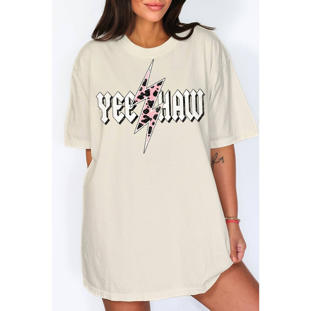 Unisex Oversized -Yee Haw Thunder - Adult & Kids T-Shirts, Sweatshirts & Hoodies apparel design preview 1