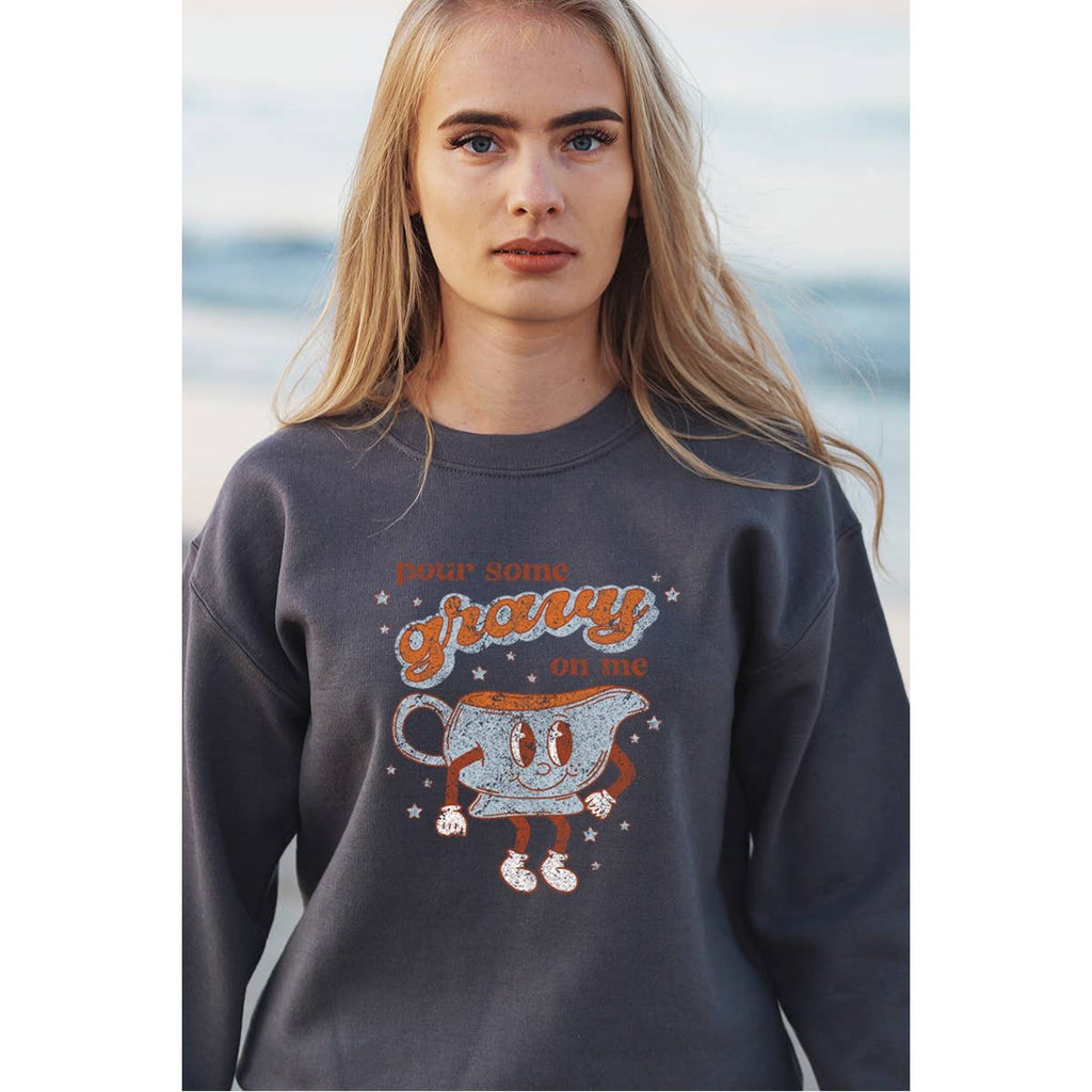 Pour Some Gravy On Me Vintage Graphic - Adult & Kids T-Shirts, Sweatshirts & Hoodies apparel design preview 1