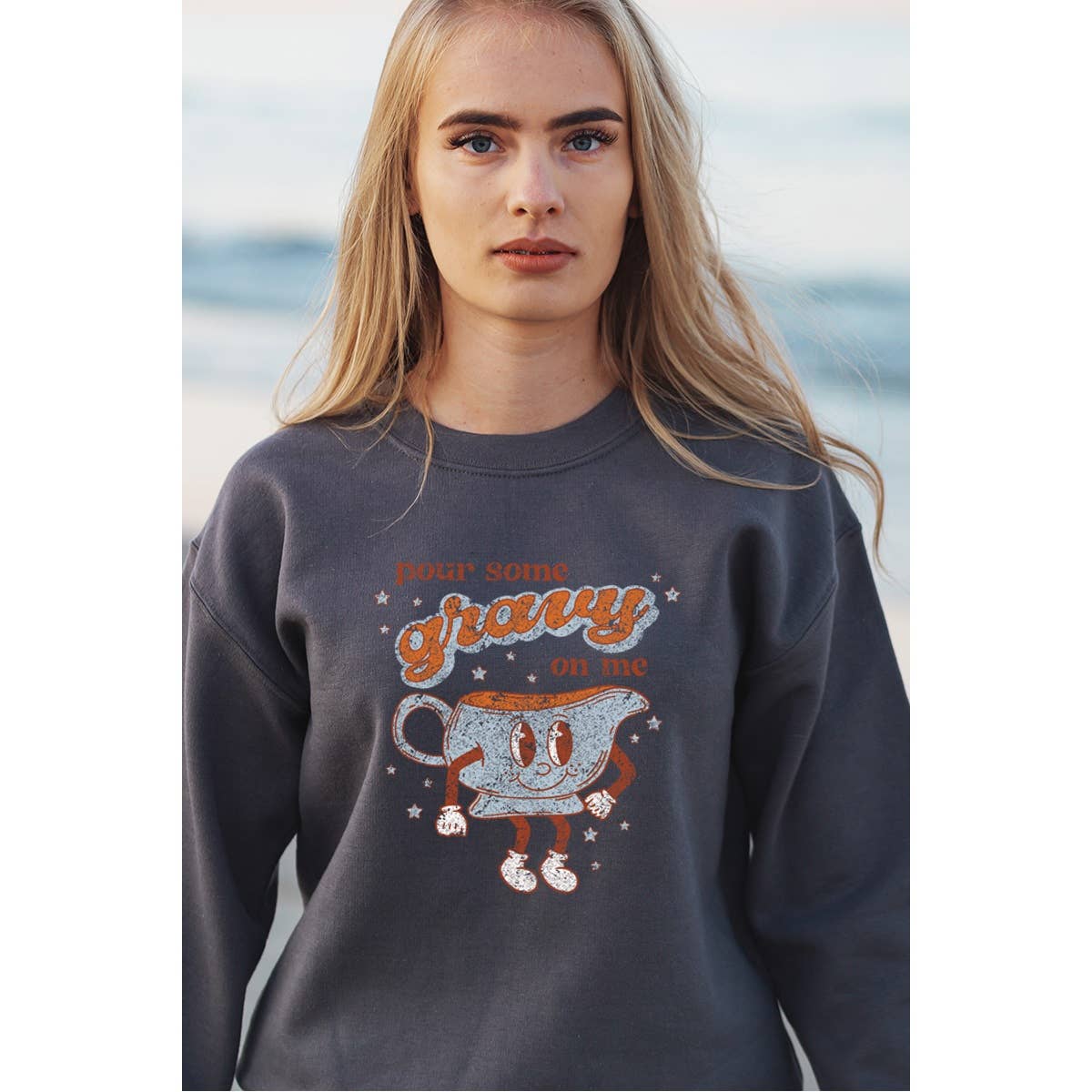 Pour Some Gravy On Me Vintage Graphic - Adult & Kids T-Shirts, Sweatshirts & Hoodies apparel design preview 1