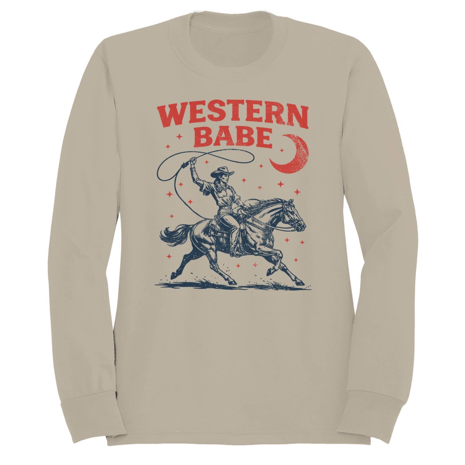 Western Babe Rodeo Women's Sand - Adult & Kids T-Shirts, Sweatshirts & Hoodies apparel design preview 1