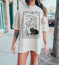 Moon Tarot Card Bw Celestial - Adult & Kids T-Shirts, Sweatshirts & Hoodies apparel design preview 1