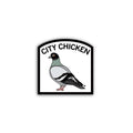 City Chicken Sticker - Adult & Kids T-Shirts, Sweatshirts & Hoodies apparel design preview 1