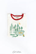 Happy Camper Ringer Graphic Top - Adult & Kids T-Shirts, Sweatshirts & Hoodies apparel design preview 1