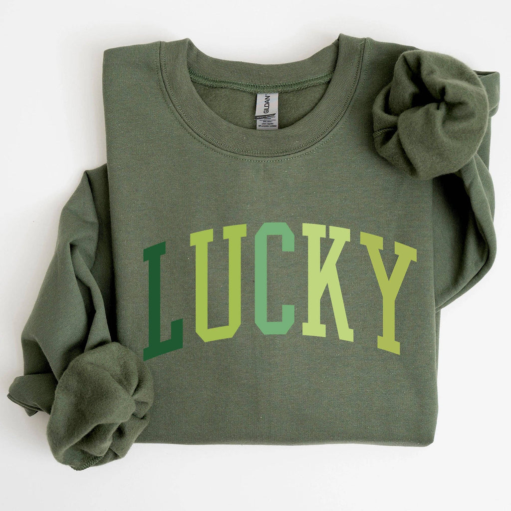 Lucky, Collegiate, St Patrick's Day - Adult & Kids T-Shirts, Sweatshirts & Hoodies apparel design preview 1