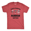 Lets Watch Horror Movies Men's - Adult & Kids T-Shirts, Sweatshirts & Hoodies apparel design preview 1