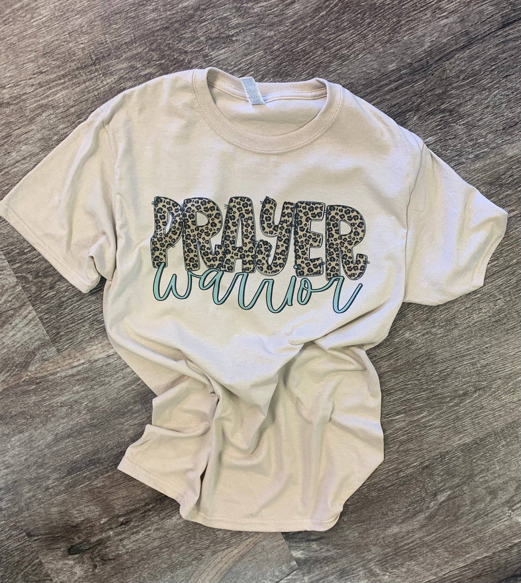 Prayer Warrior On Sand - Adult & Kids T-Shirts, Sweatshirts & Hoodies apparel design preview 1