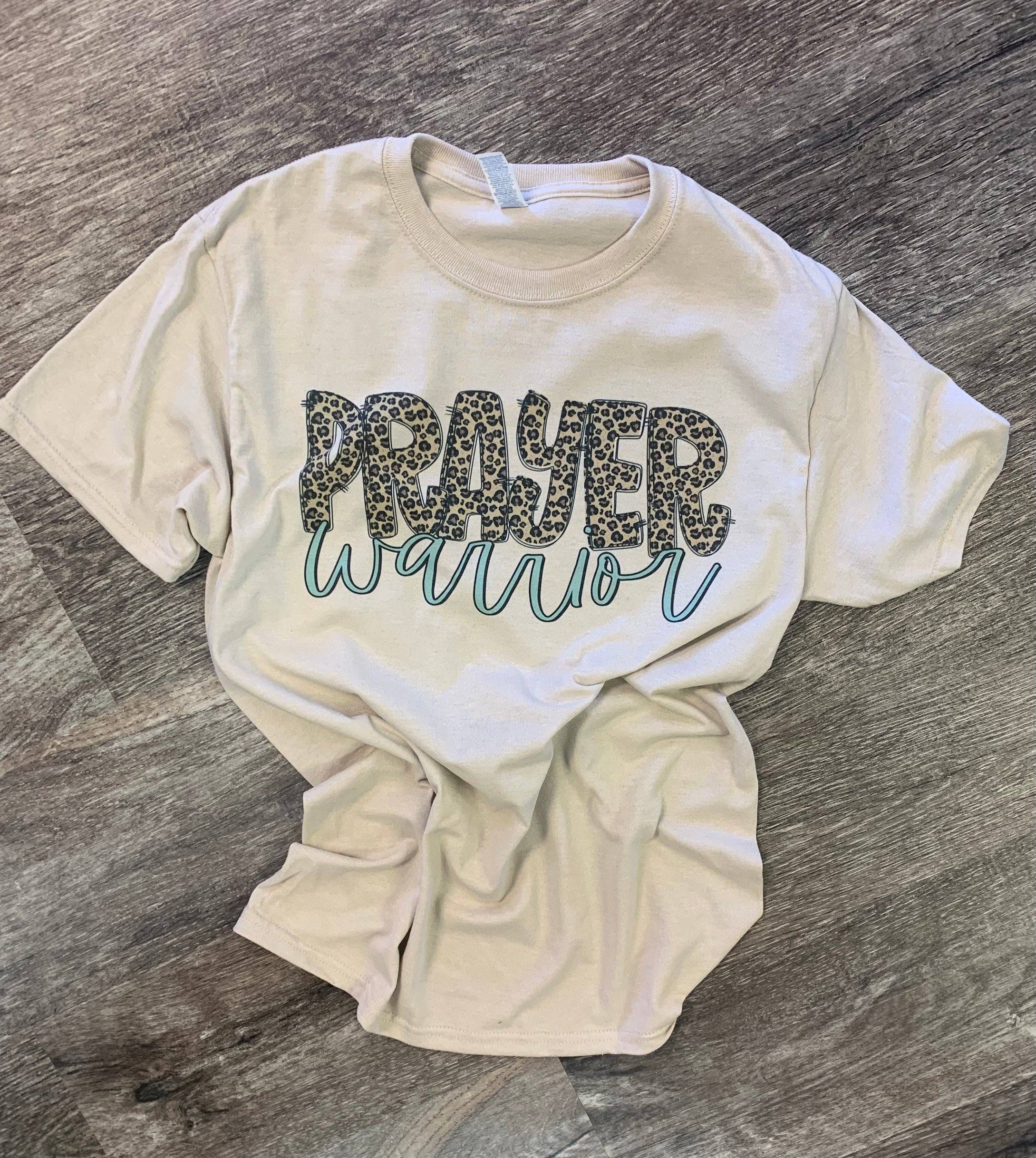 Prayer Warrior On Sand - Adult & Kids T-Shirts, Sweatshirts & Hoodies apparel design preview 1