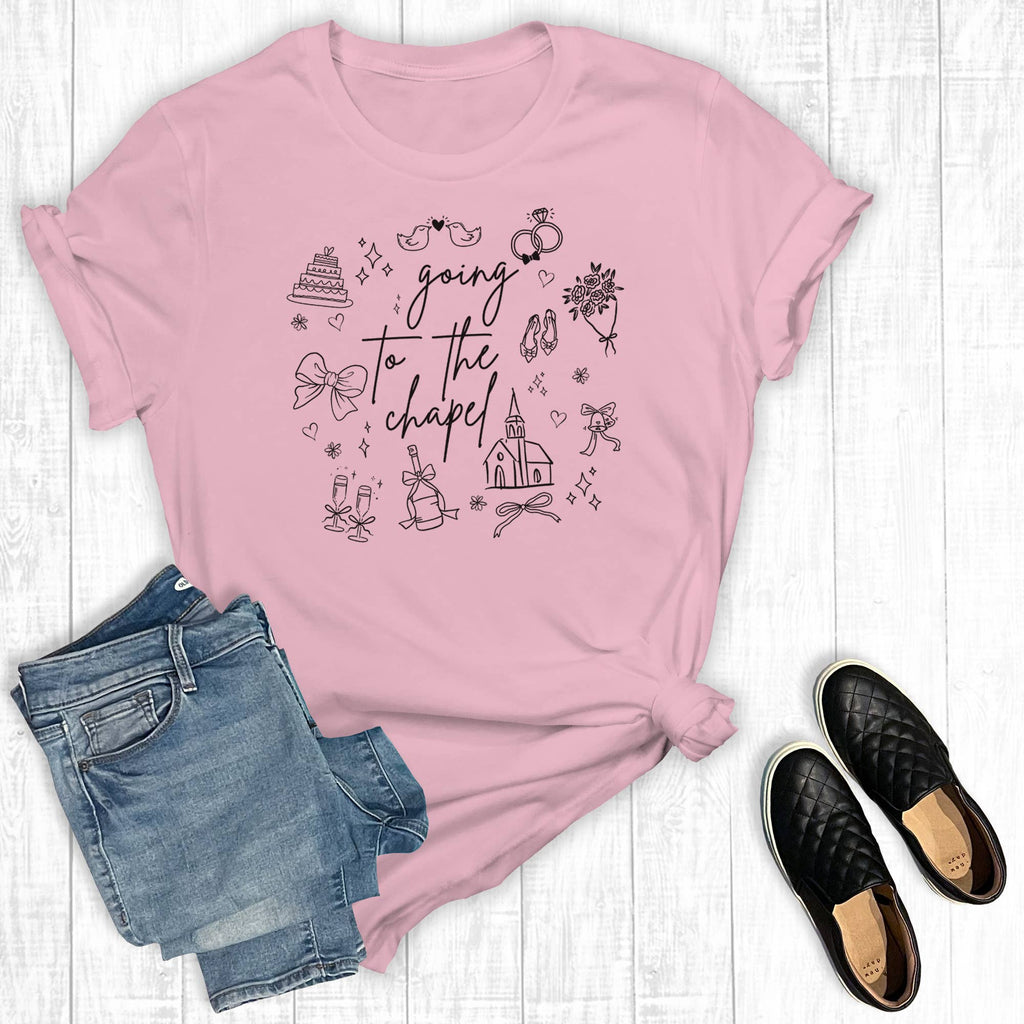 Bridal Going To the Chapel Coquette Collage Graphic - Adult & Kids T-Shirts, Sweatshirts & Hoodies apparel design preview 1